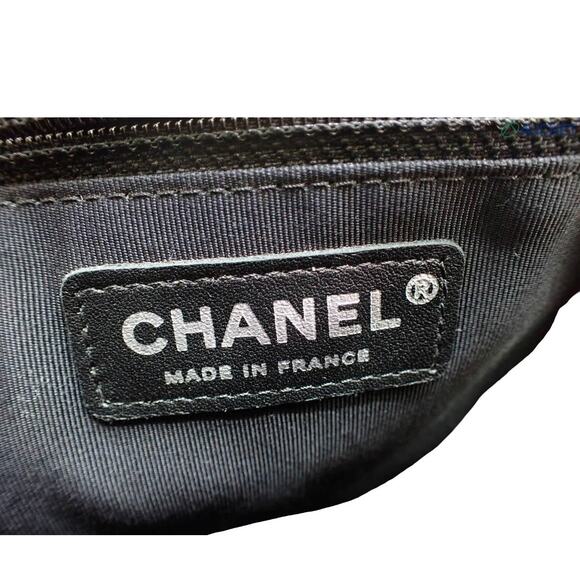 Chanel Medium Hula Hoop Bag Vintage CC Black Lambskin Flap SHW Quilted Rare - Picture 9 of 14